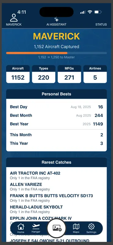 Spotter Log: Plane Spotting screenshot 1 of 7