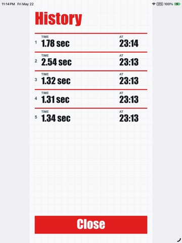 Reactive Target iPad screenshot