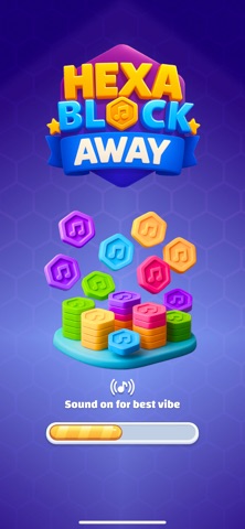 Hexa Block Away: Melody Puzzle iPhone screenshot