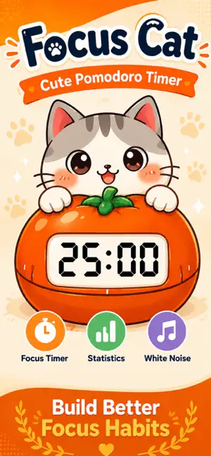 Focus Cat: Focus Timer & To-Do screenshot 1