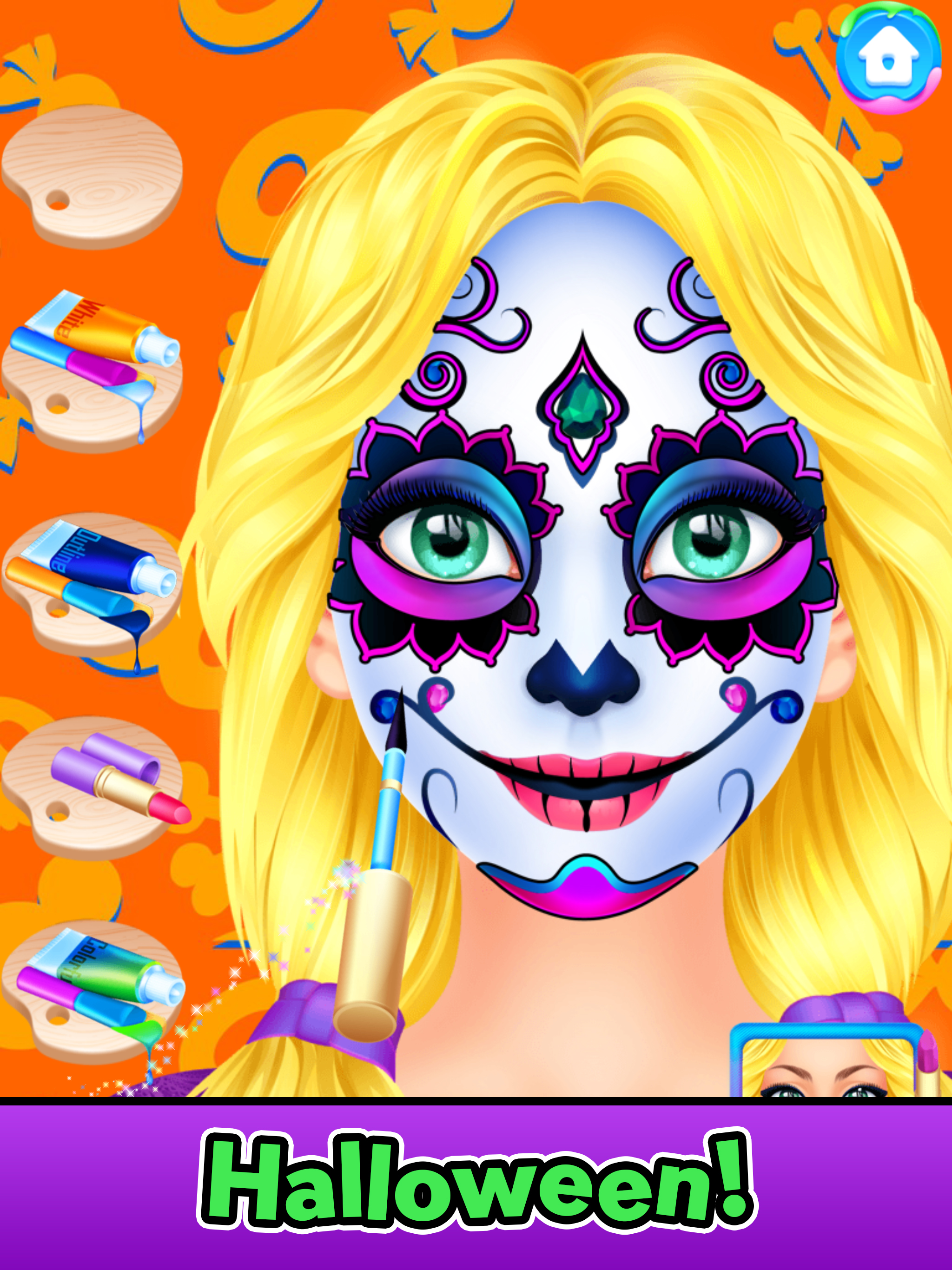 Halloween Face Paint Spa Party screenshot 13