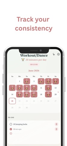 Consistency Calendars iPhone screenshot