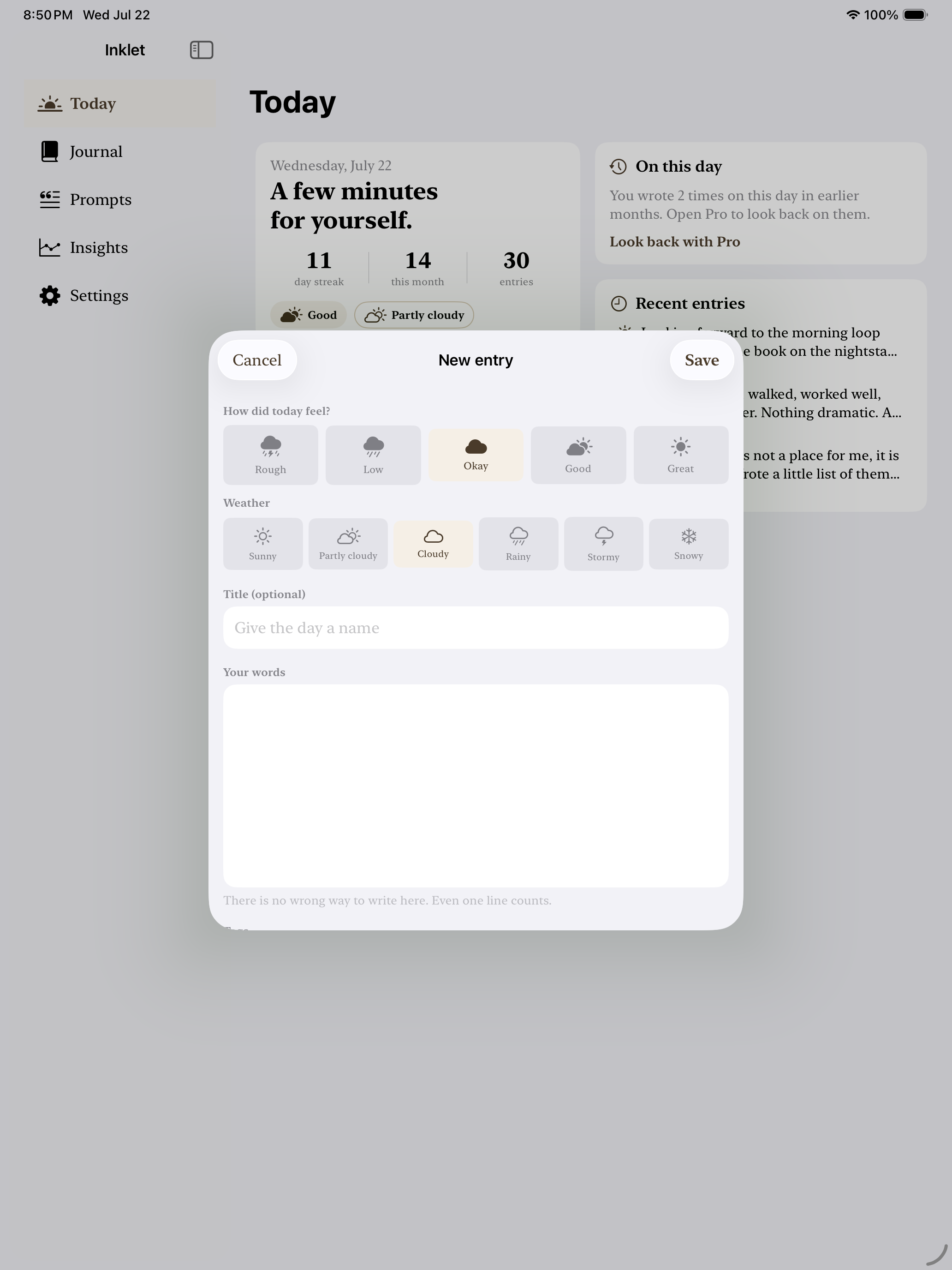 Inklet: Daily Journal screenshot 12