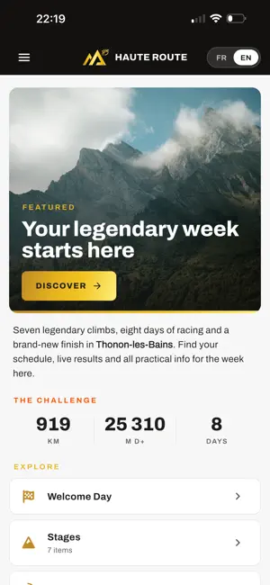 Haute Route Alps 2026 screenshot 1