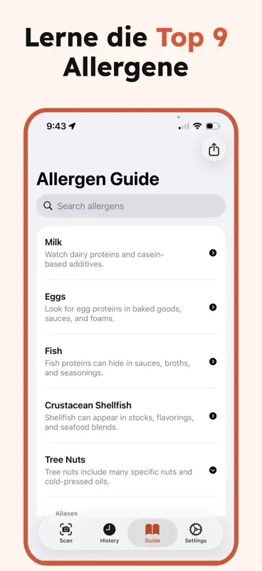 Allergie Scanner screenshot 7 of 8