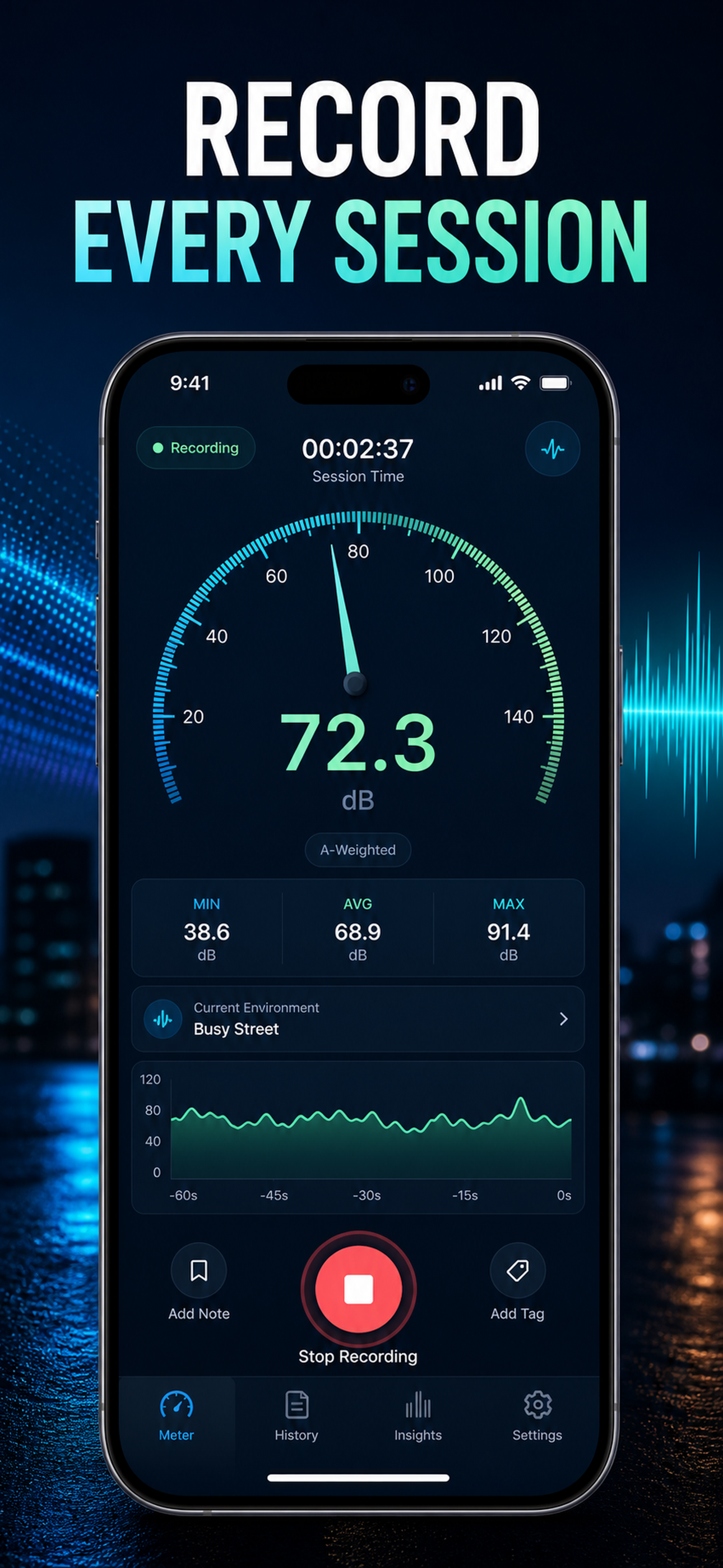 dB Meter: Measure Noise SPL screenshot 3