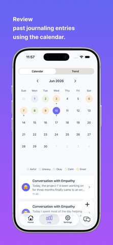 Mirror Talk-to-Think Journal screenshot