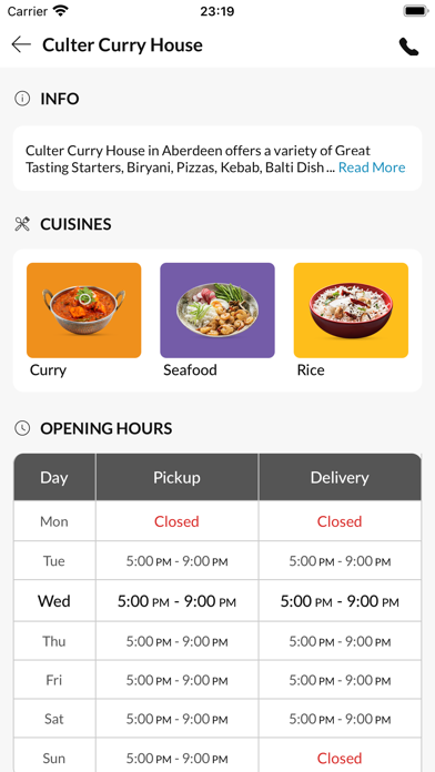 Culter Curry House Aberdeen Screenshot