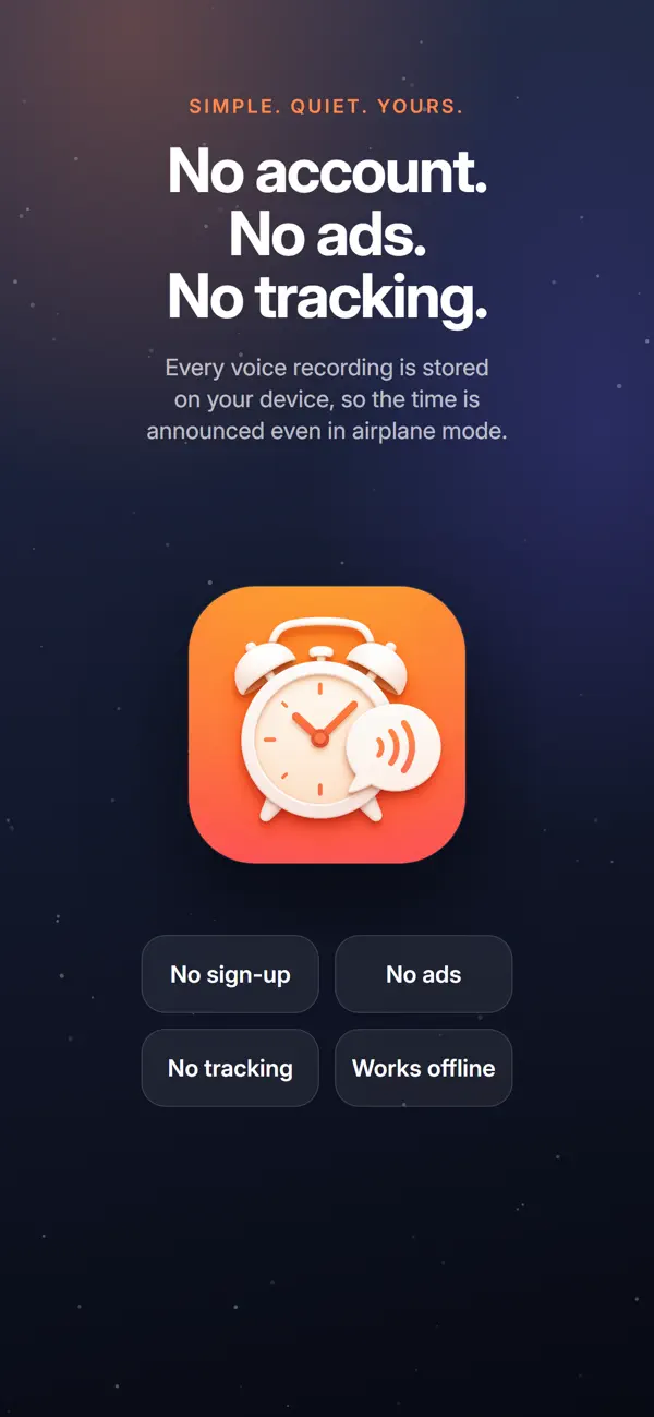 Does Talking Alarm Clock Work Offline in Airplane Mode?