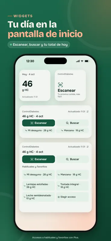 ControlDiabetes: Carbohidratos screenshot 8 of 8