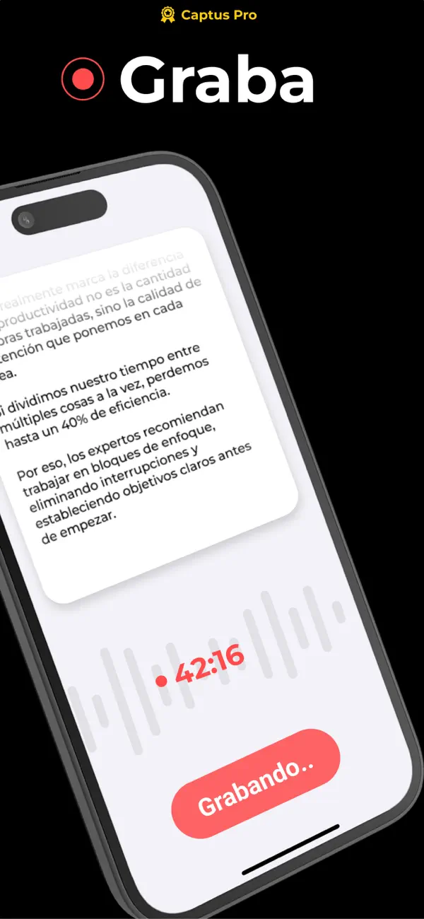 Screenshot #2 pour Captus - Asistente de Notas IA