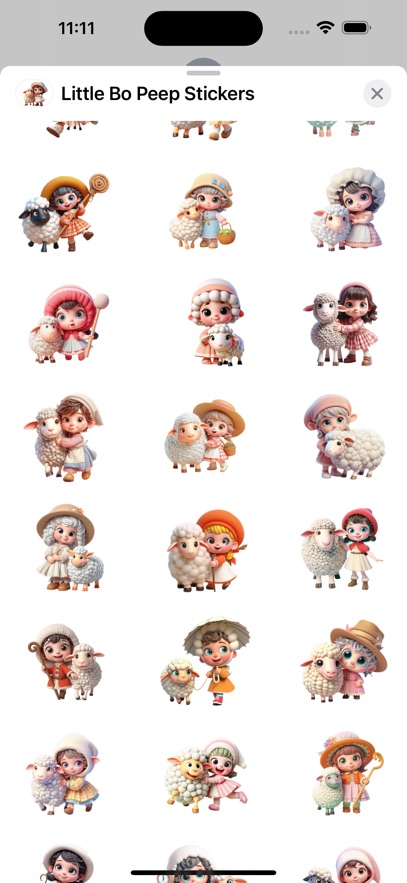 Little Bo Peep Stickers