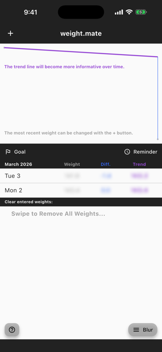 weight.mate Screenshot 3 of 6