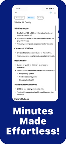 MinuteWise: AI Note Taker Screenshot 6 of 6