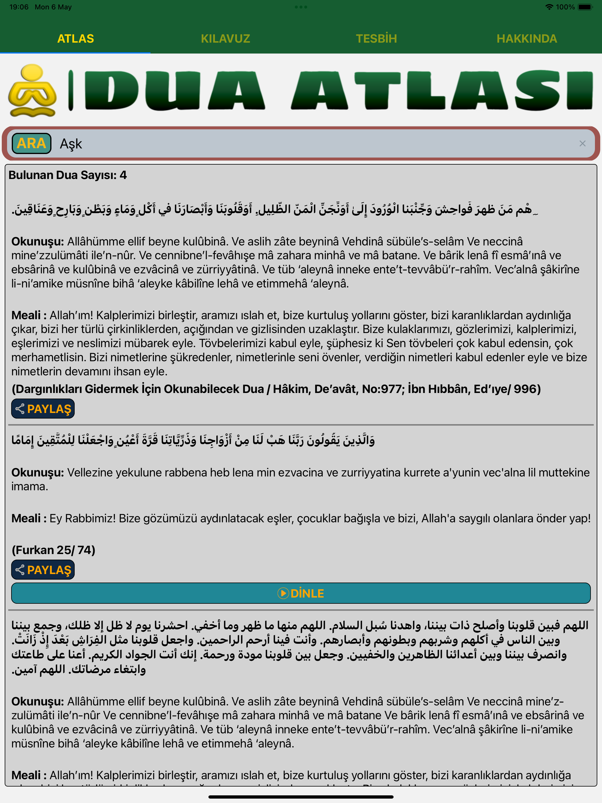 Dua Atlası