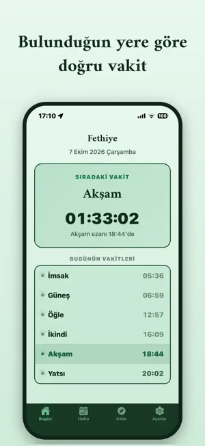 Hilal Vakit: Namaz Vakti screenshot 1