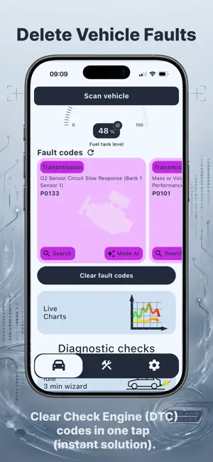 OBDvia AI: Smart OBD2 Scanner screenshot 1