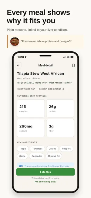 Liver Nutrition App screenshot 2