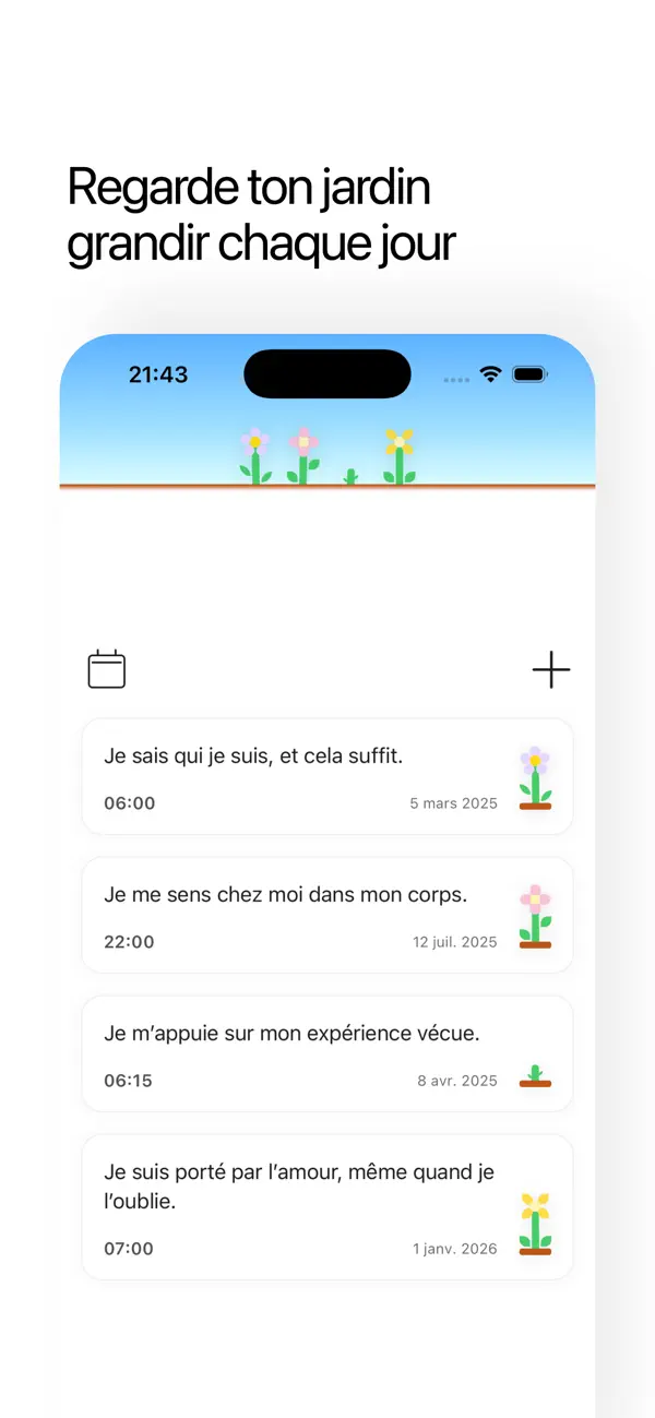 Screenshot #3 pour Affi - Affirmations Jour