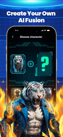 AI Fusion: Hero Animal Merge iPhone screenshot