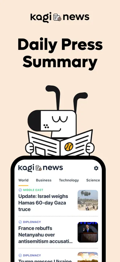 Kagi News screenshot 1