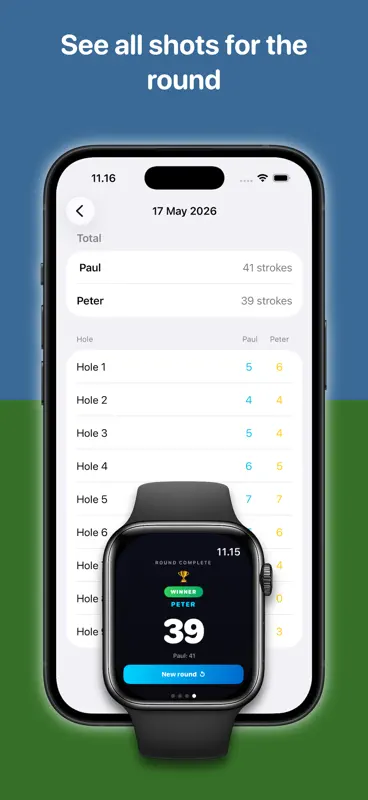 Golf Stroke Counter for Watch screenshot 3 of 3