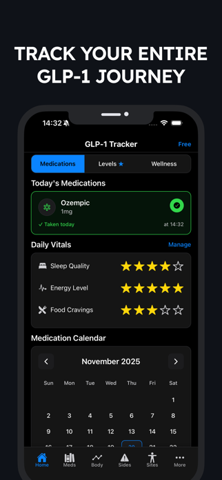 GLP-1 Tracker: Injections Log Screenshot 1 of 5