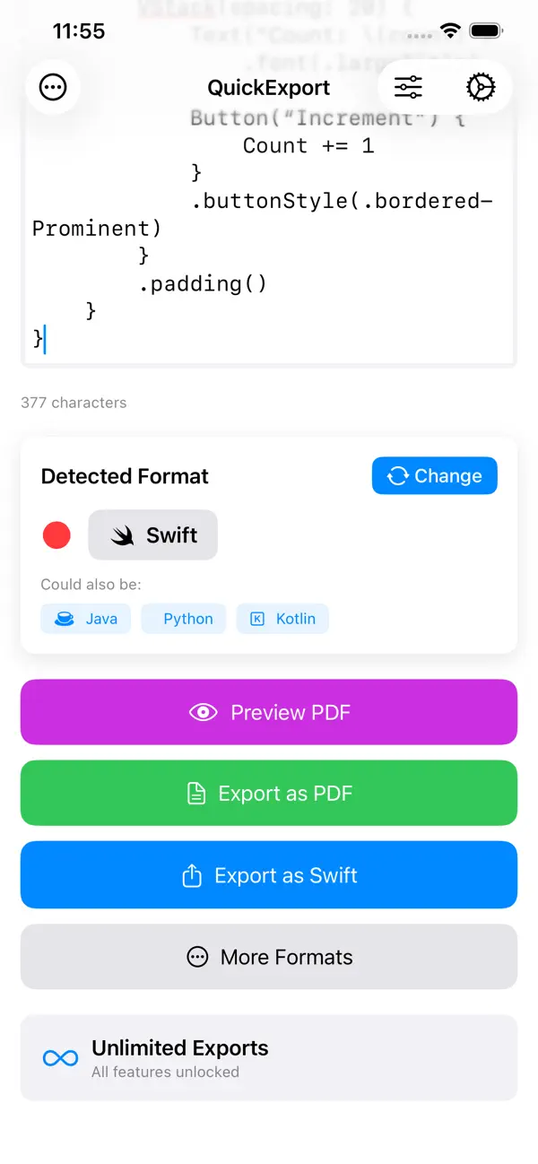 #6. Quick Export (iOS) Ved: JOHN DEAN MARTIN