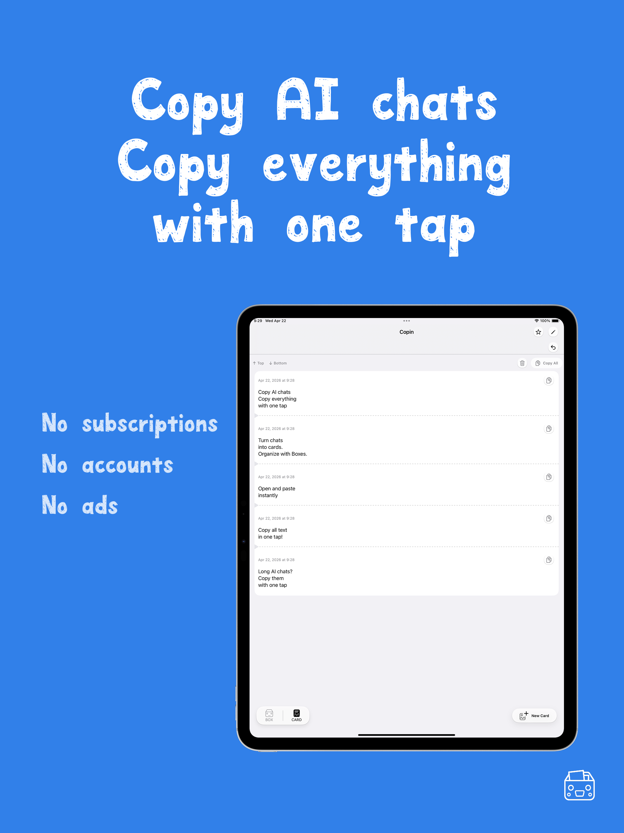 Copin Text Stock Notes screenshot 8