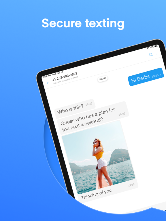 Text Vault - Texting App iPad screenshot 5 - Social Networking app