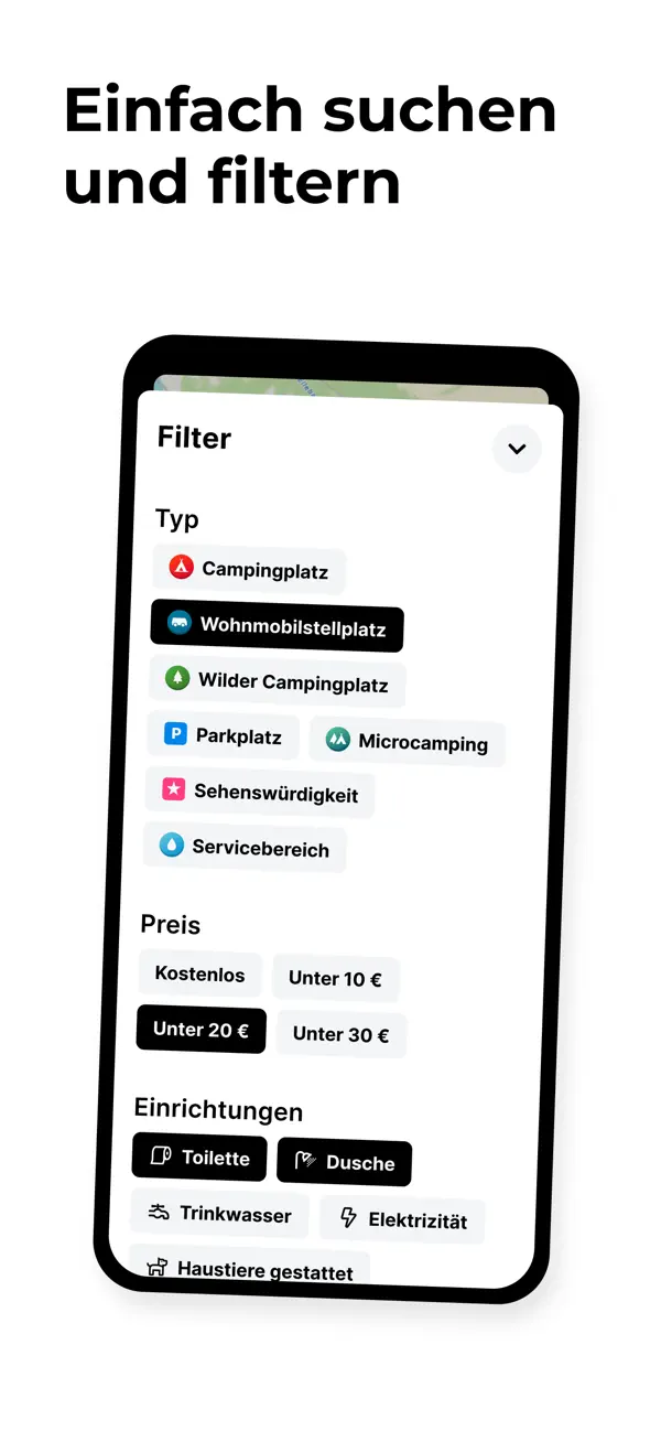Campy. Camping Car Stellplatz iPhone App Screenshot 5 – Reisen