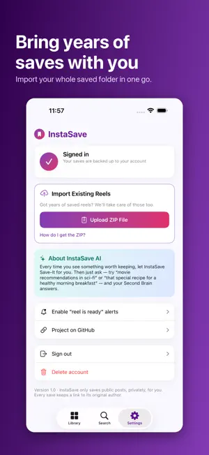 InstaSave: Saved Reels Manager screenshot 4