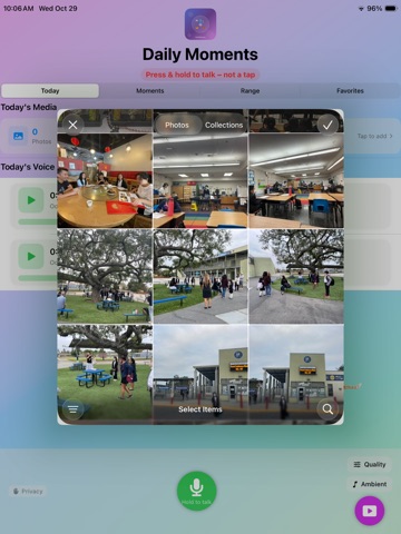 My Daily Moments iPad screenshot