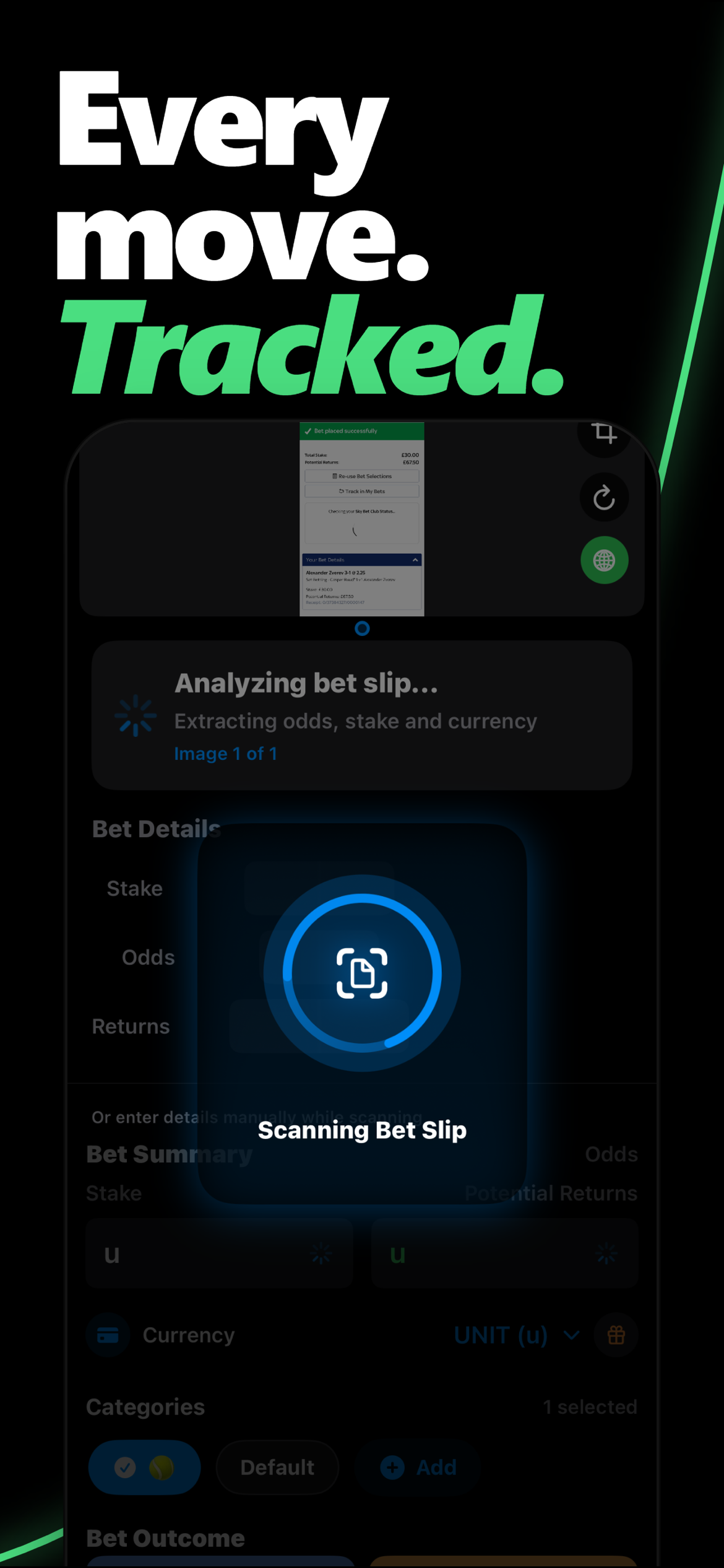 Zort: Bet Scanner & Tracker