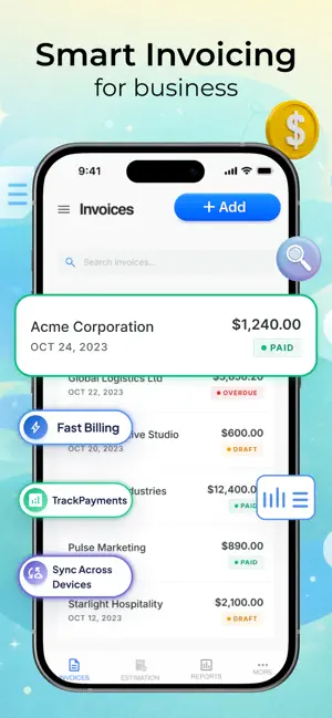 Invo: Invoice Ai Invoice Maker screenshot 1