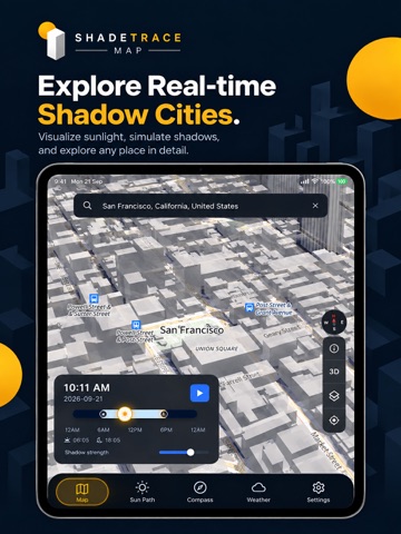 ShadeTraceMap iPad screenshot 1