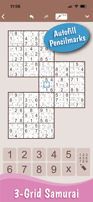 MultiSudoku: Samurai Sudoku screenshot 3