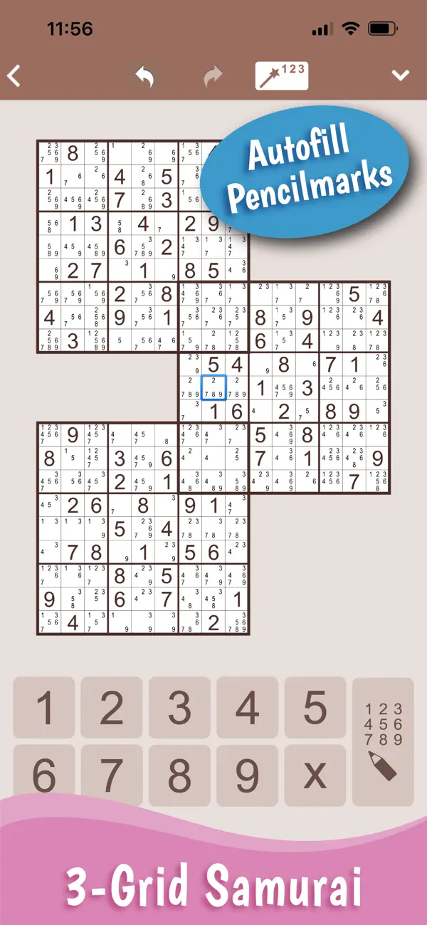 Screenshot #3 pour MultiSudoku: Samurai Sudoku