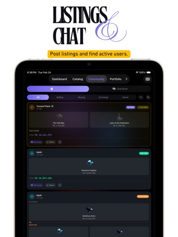 Tradex - Limited Tracker iPad screenshot