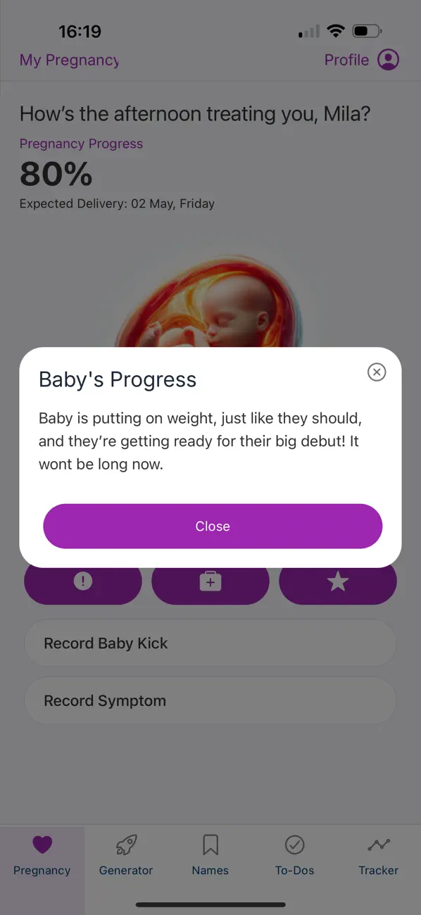 Screenshot #3 pour My Pregnancy Center