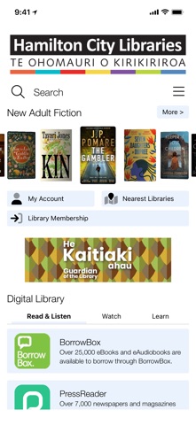 Hamilton City Libraries Screenshot 1 of 6