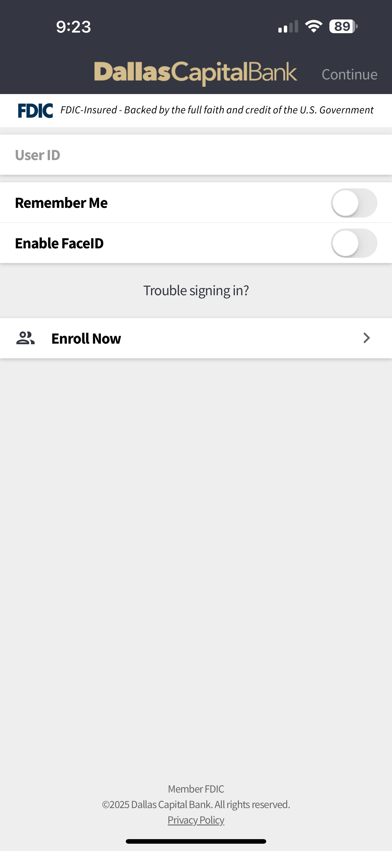 Dallas Capital Bank Mobile screenshot 3