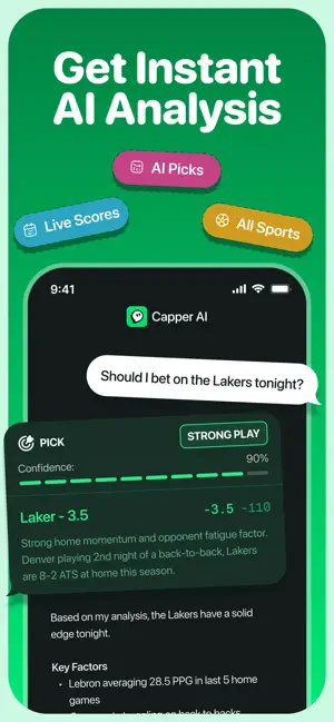 Capper: AI Sports Betting screenshot 2
