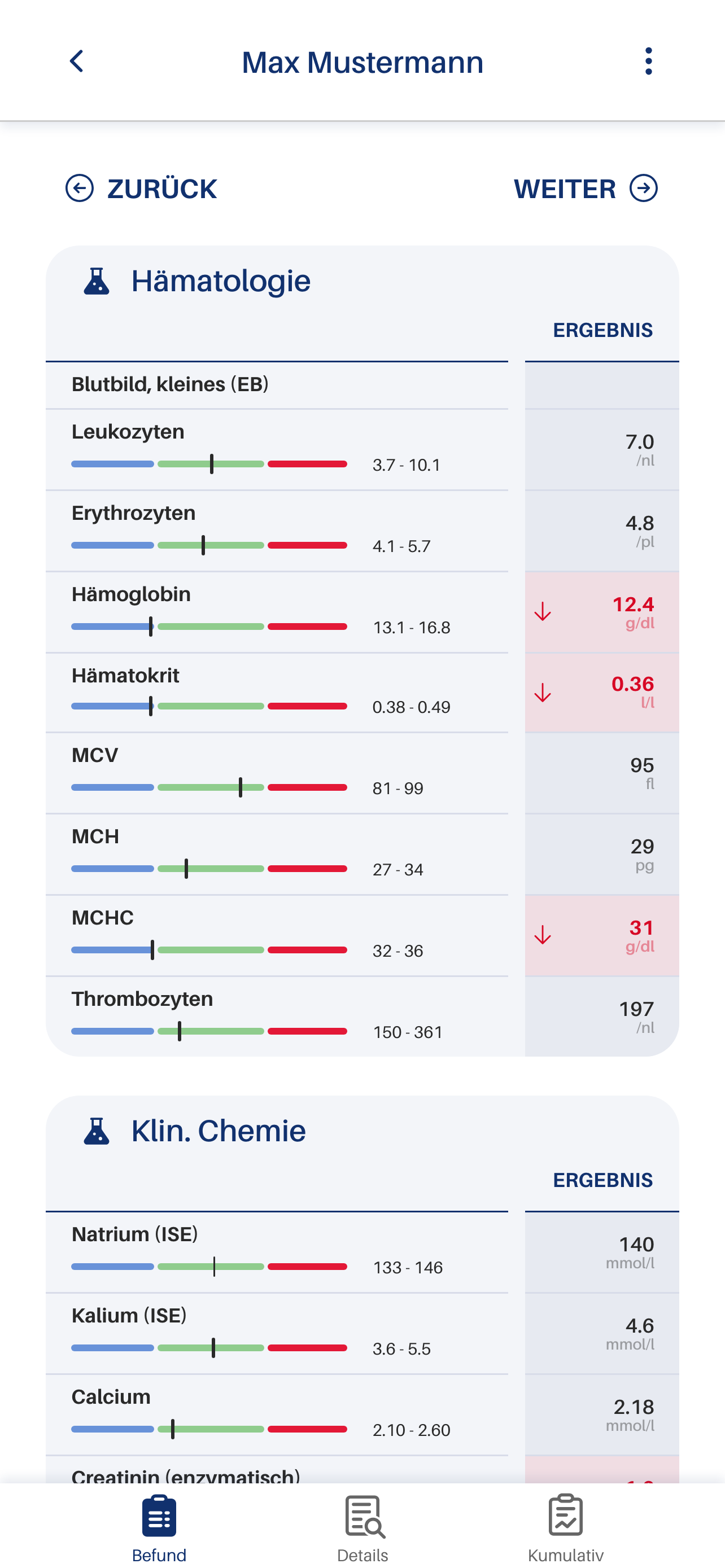 Labor 28 Befund App screenshot 5
