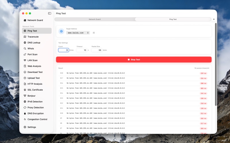 Screenshot #2 pour Net Analyzer