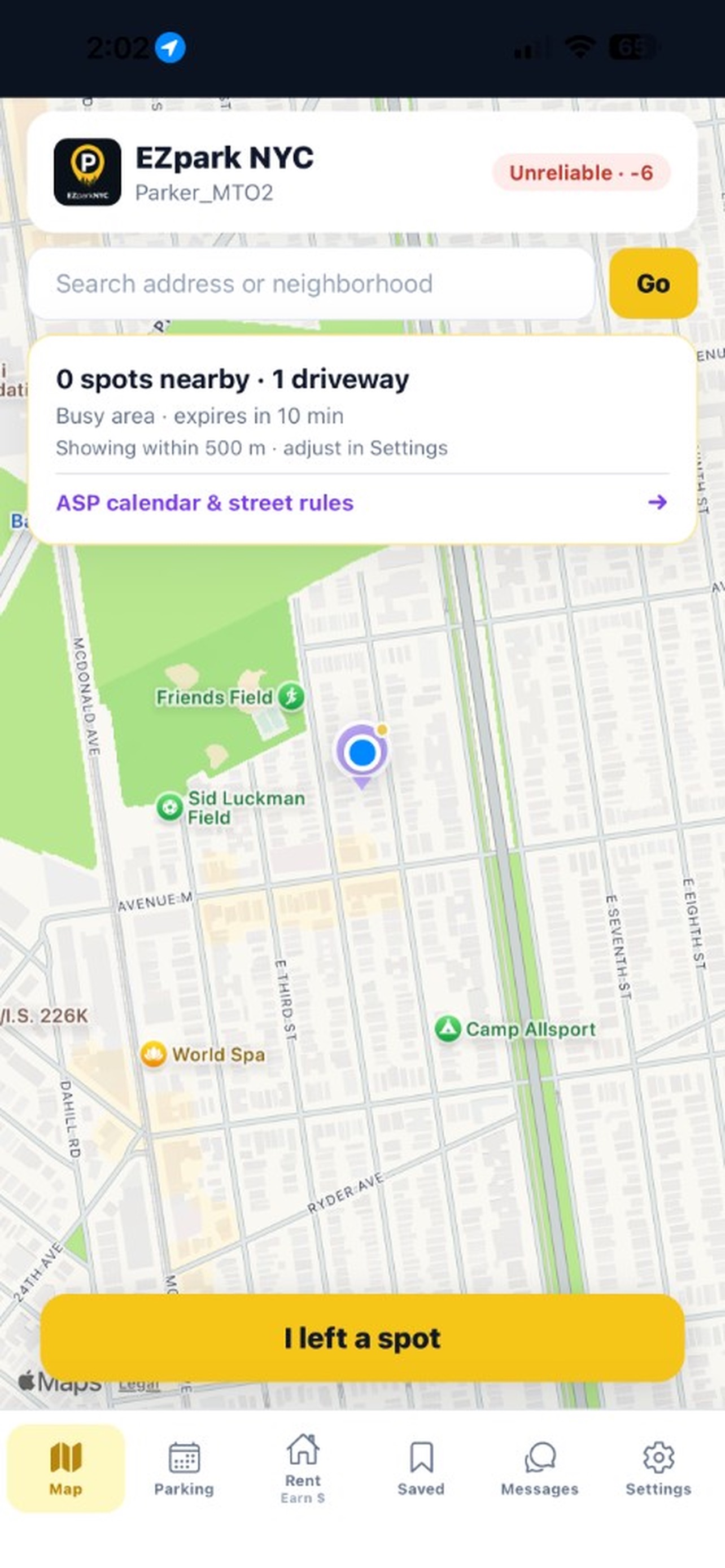 Screenshot 1 of EZparkNYC