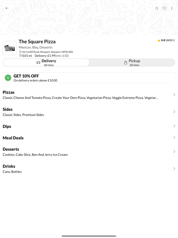Screenshot #6 pour The Square Pizza