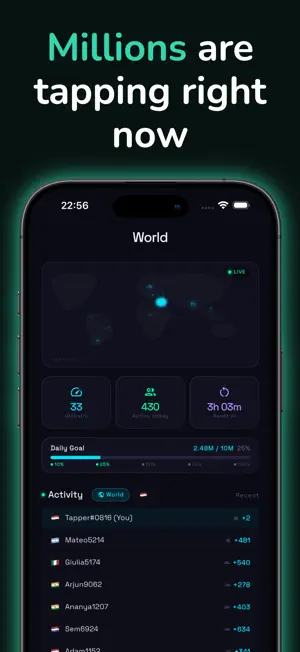 Global Tap: World Leaderboard screenshot 2