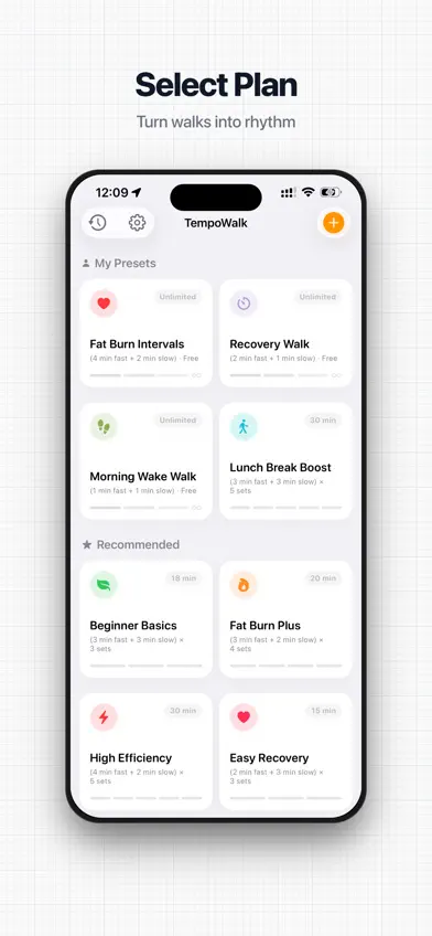 TempoWalk: Interval Walking screenshot 1