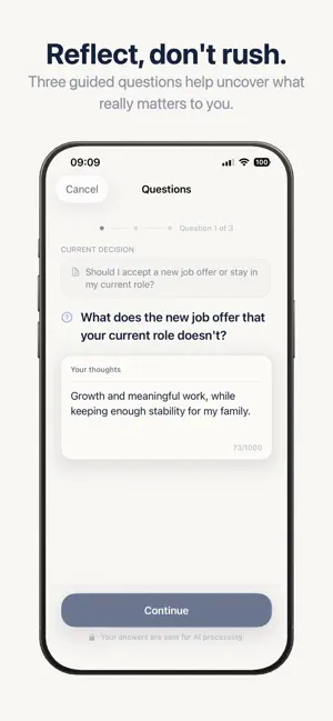 Between: Decision Journal screenshot 2